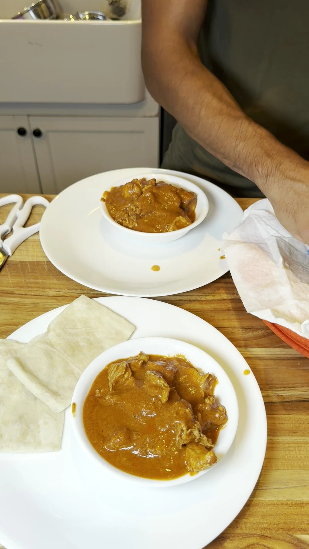 Step photo: add rumali roti