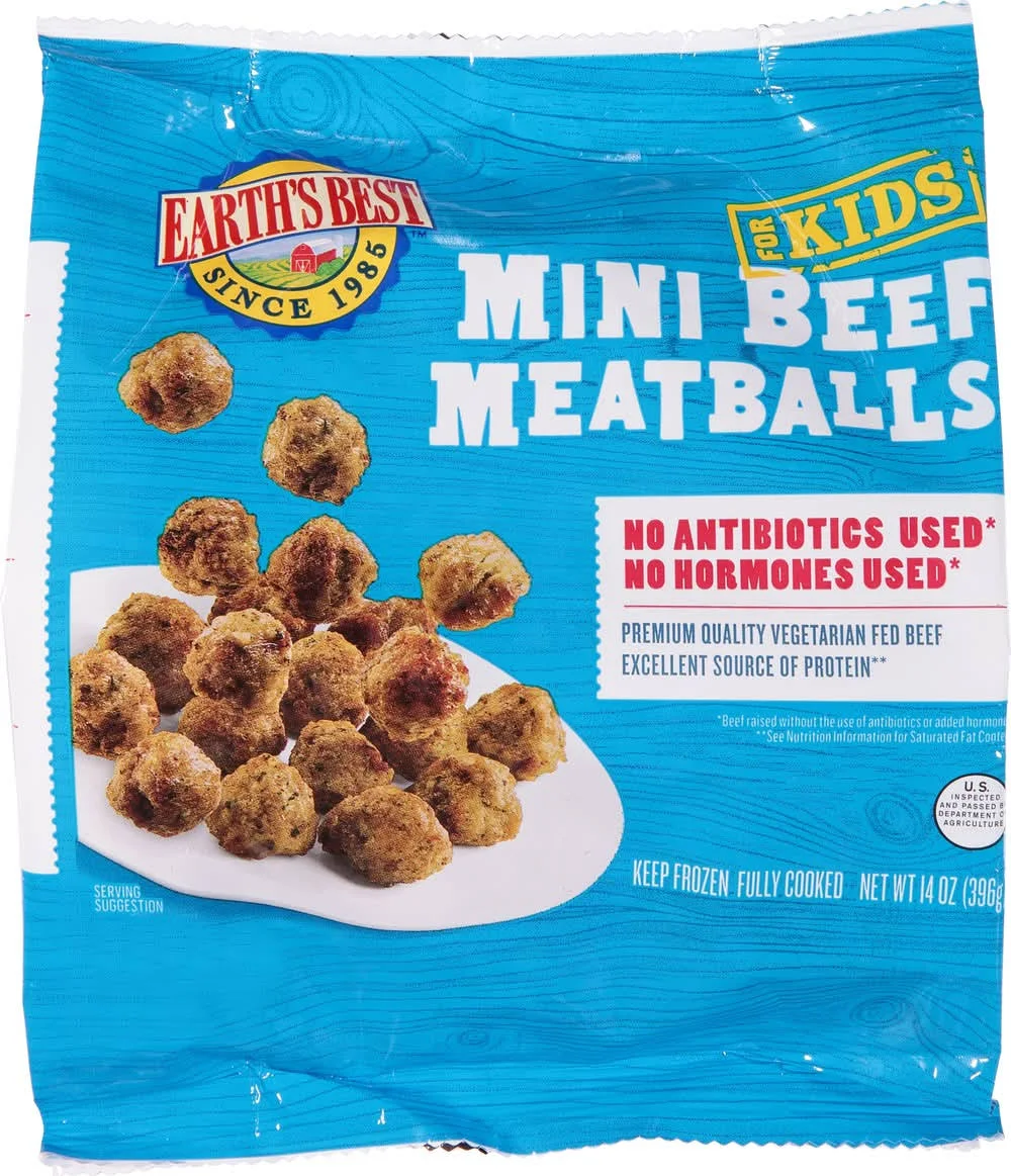 Earth's Best Mini Beef Meatballs (kid protein)