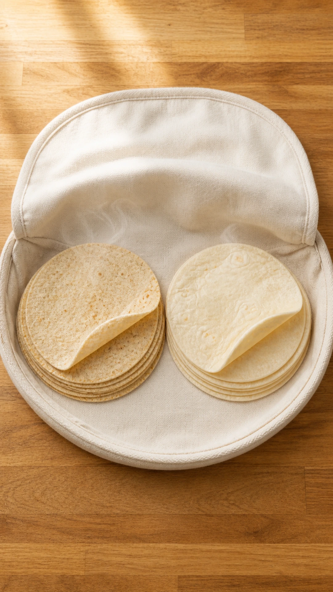 Step photo: keep tortillas warm polished