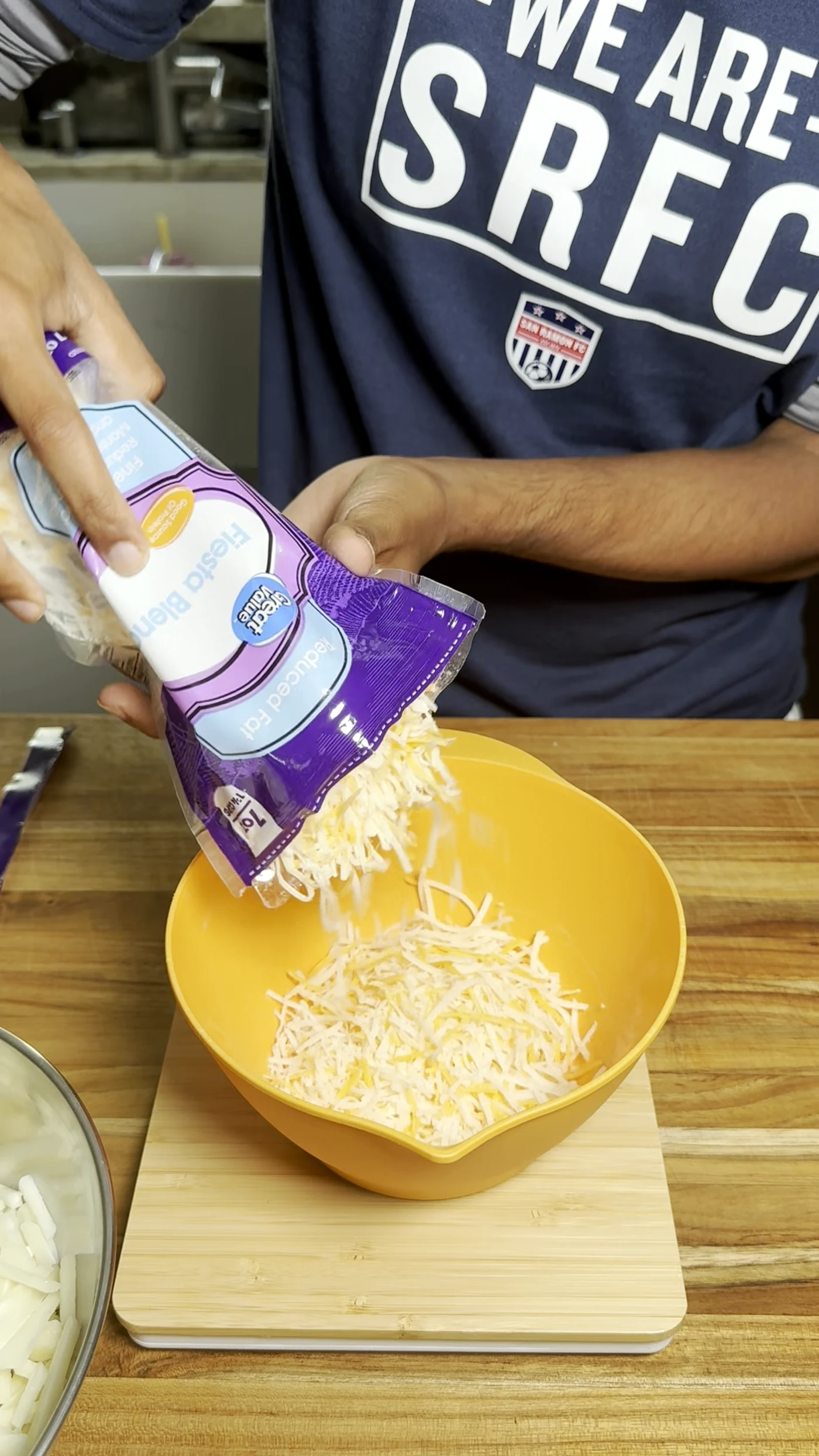 Step photo: add reduced fat cheddar polished