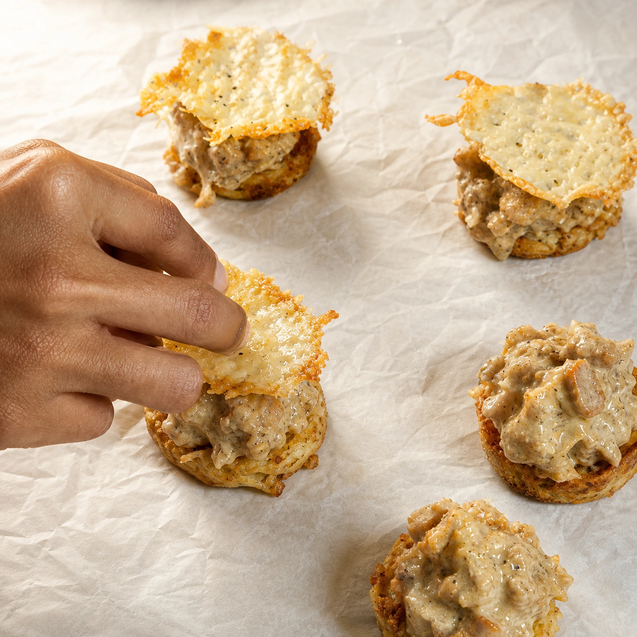 Step photo: add crisp lids polished