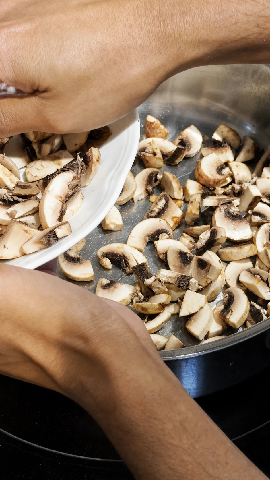 Step photo: mushrooms polished