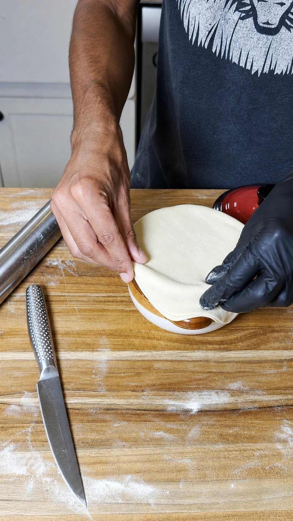 Step photo: puff pastry polished