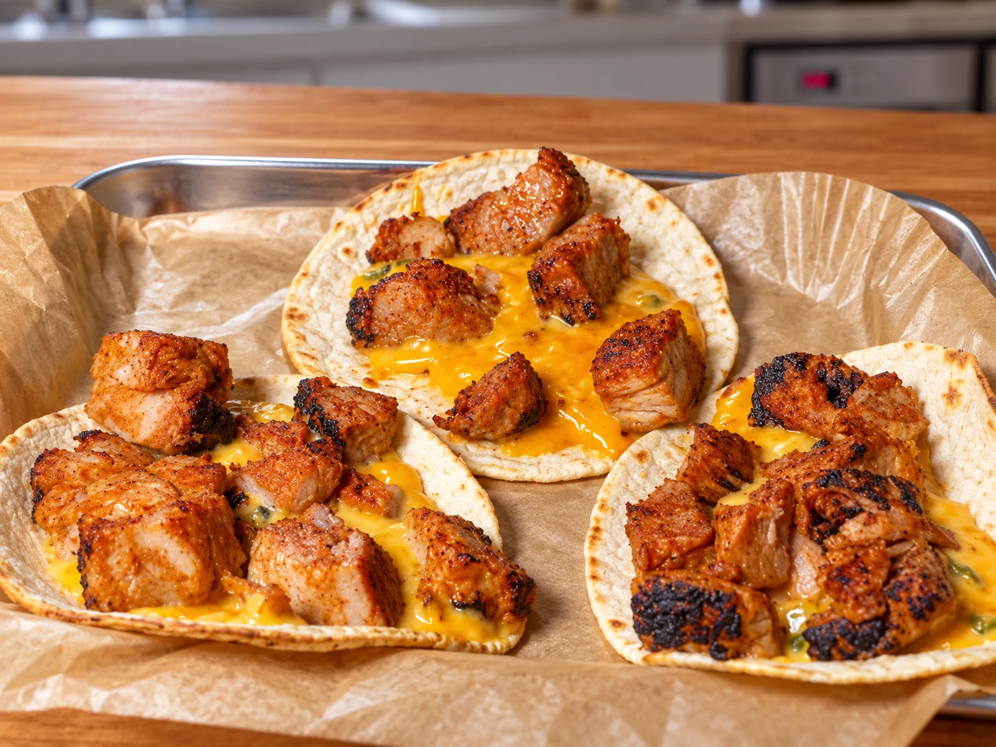 Chipotle Queso Tacos