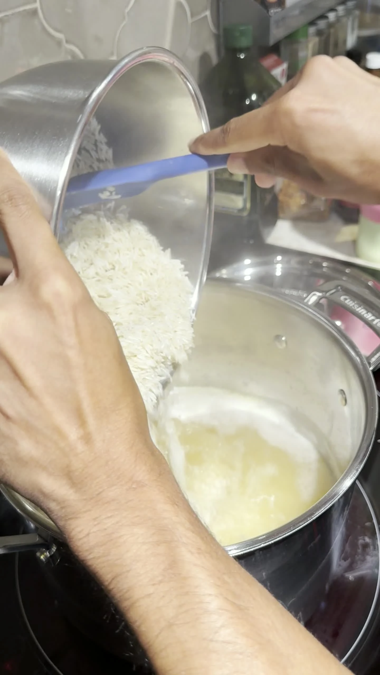 Step photo: bone broth rice