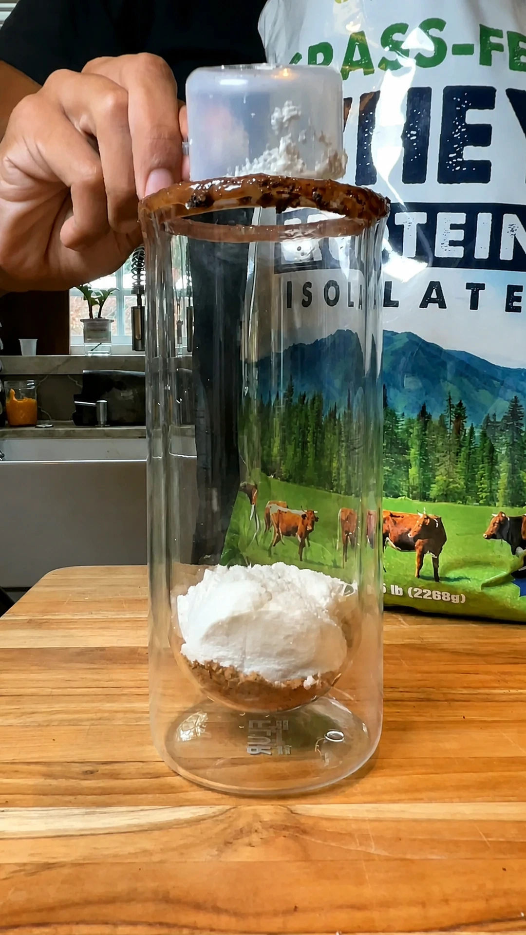 Step photo: whey isolate polished