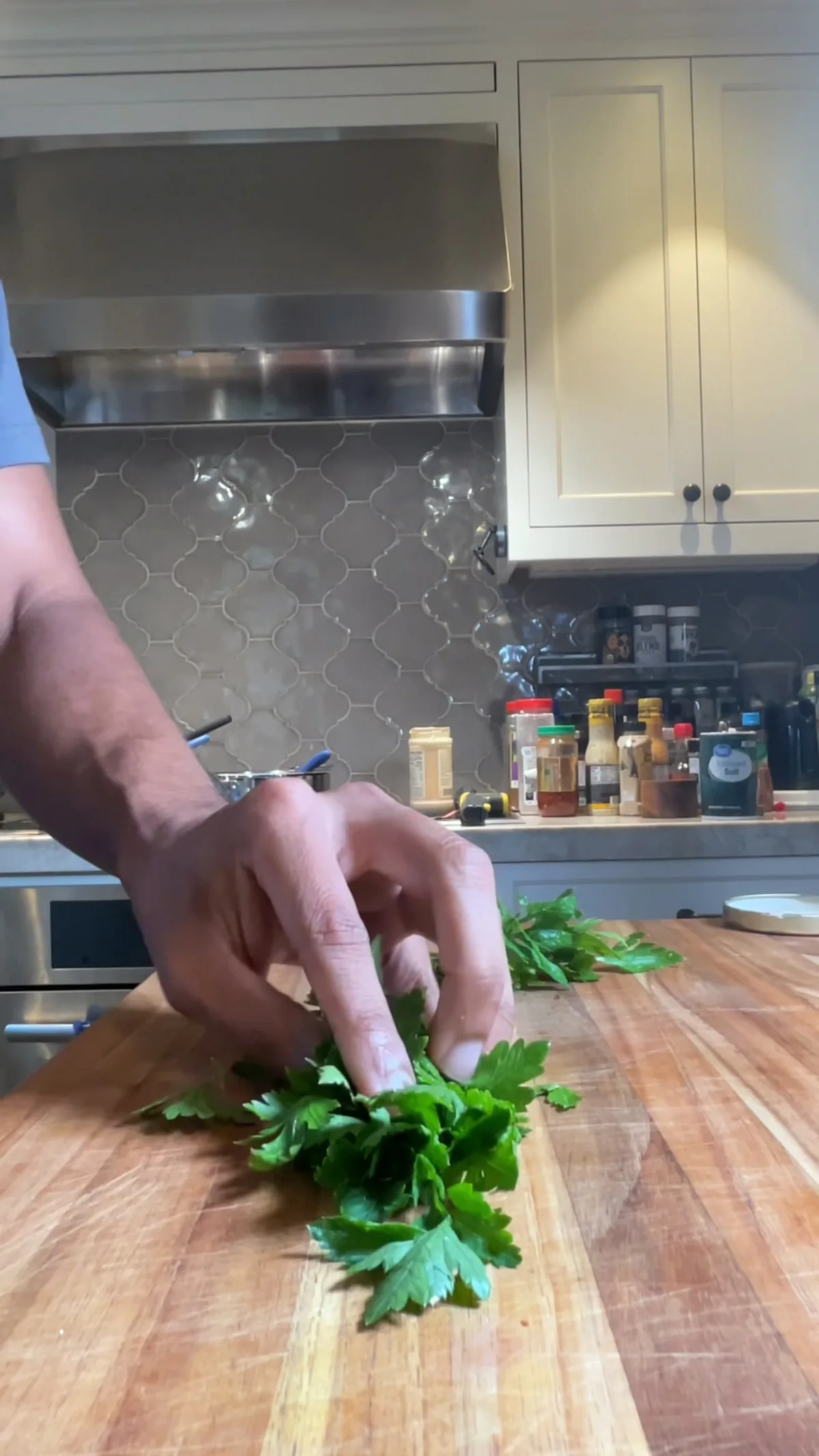 Step photo: chop herbs