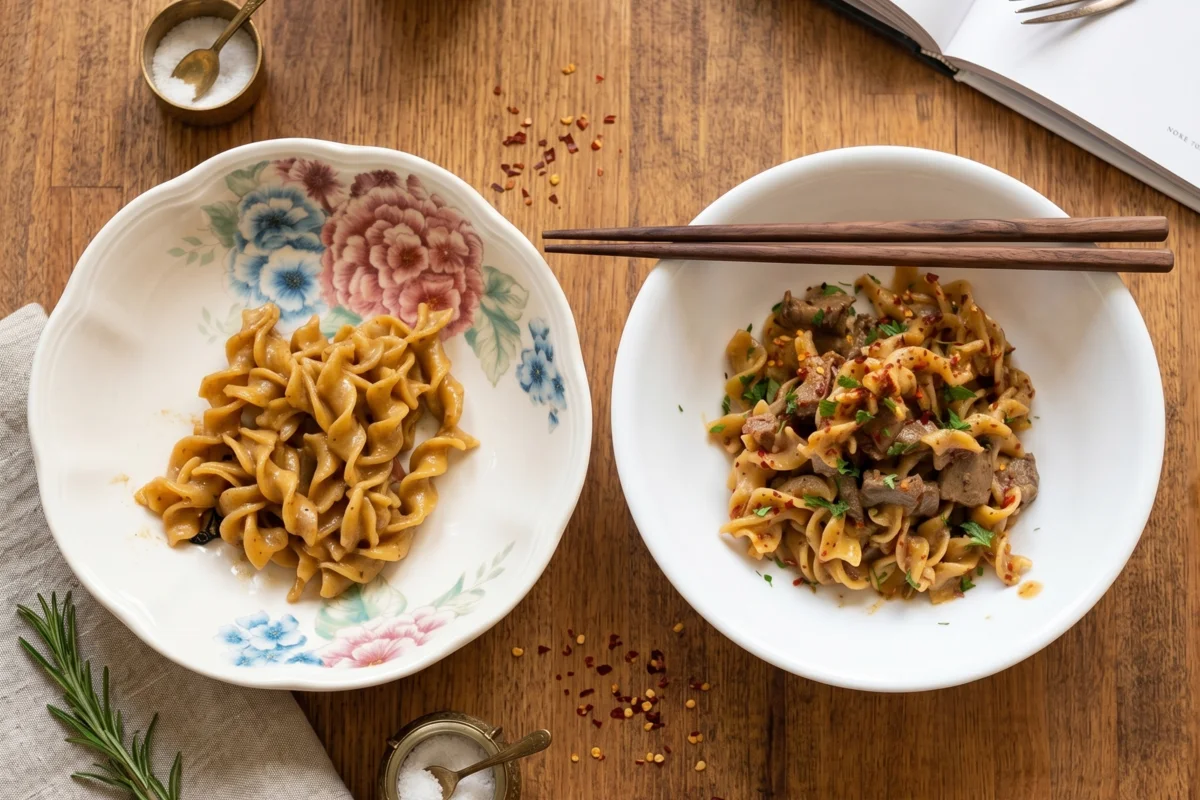 Creamy Steak Noodles (No Cream)