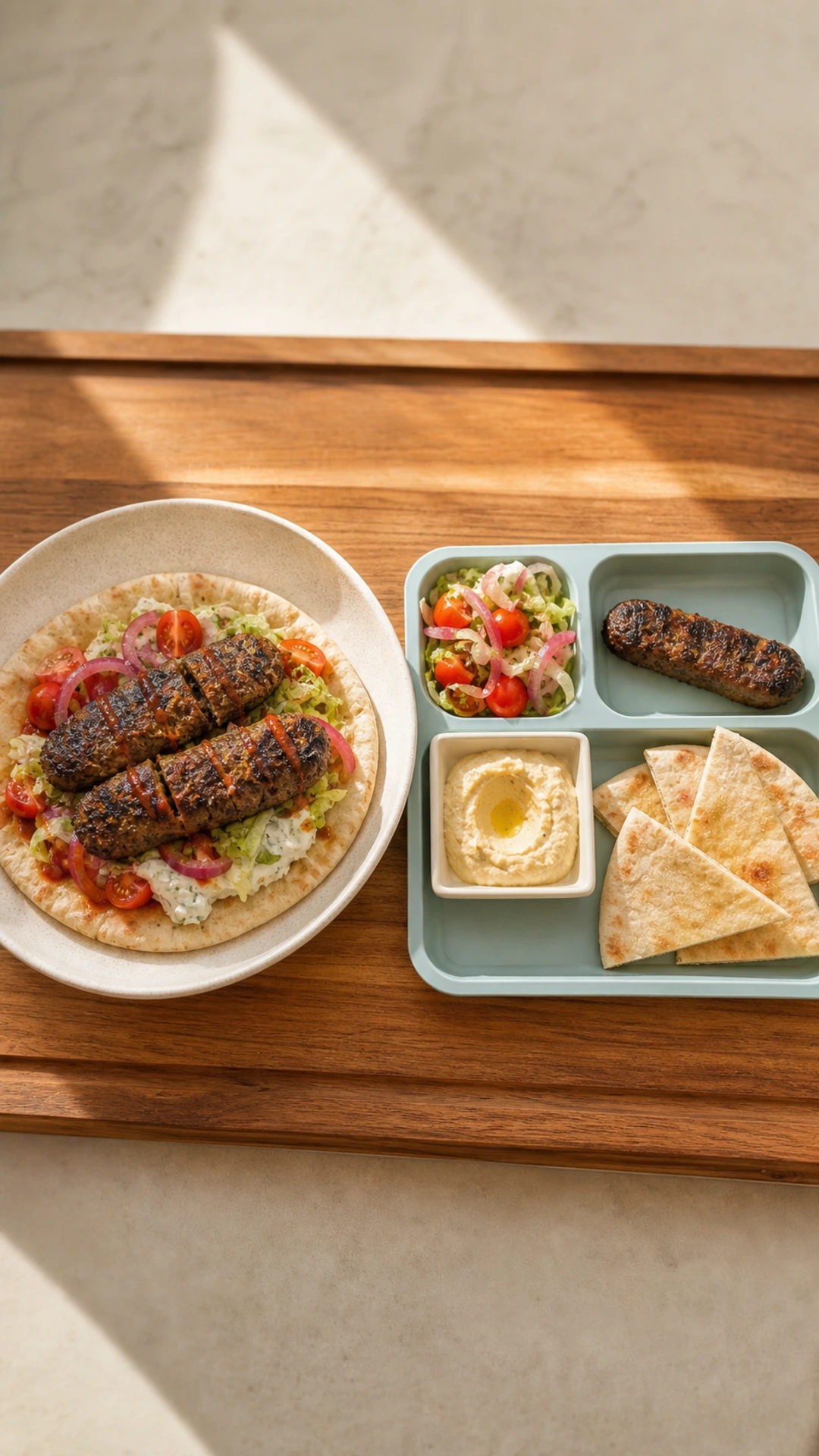 Freezer Shortcut Beef Kebab Pitas