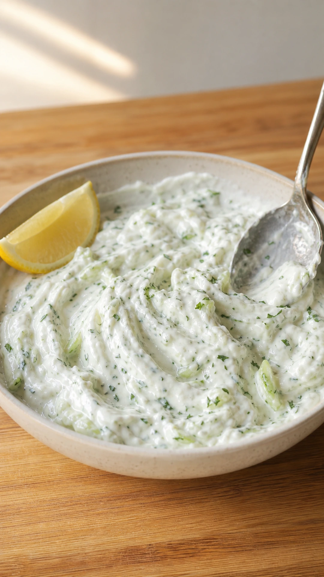 Step photo: mix quick tzatziki polished