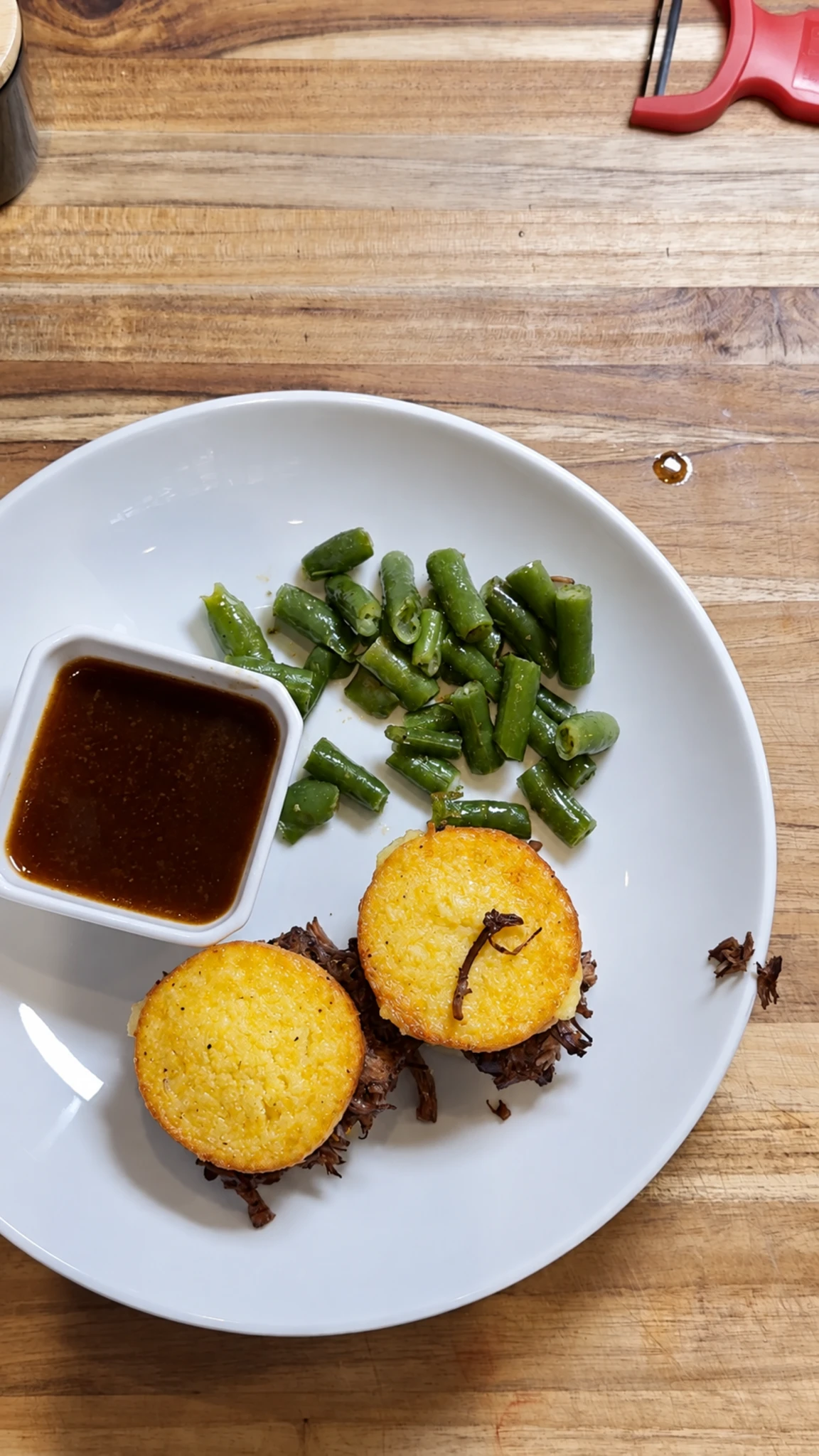 French Dip Polenta Dunkers