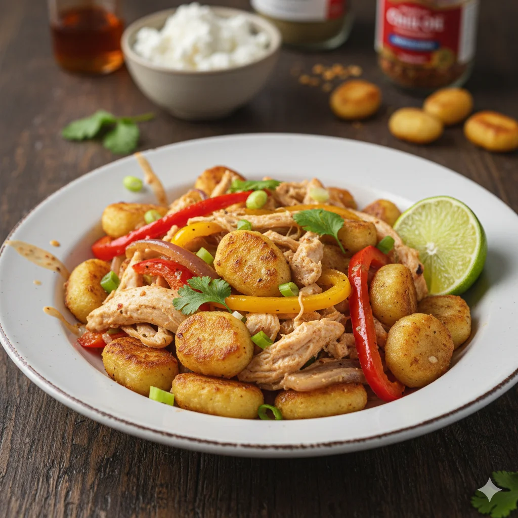 Spicy Fajita Chicken Gnocchi
