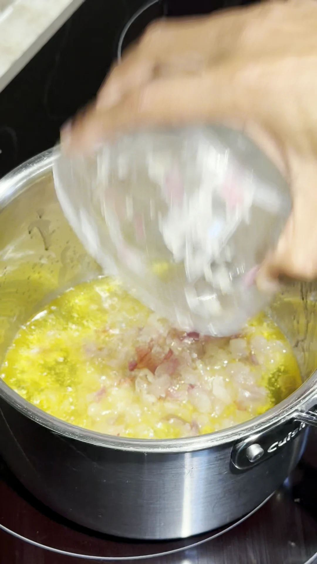 Step photo: cook aromatics in ghee