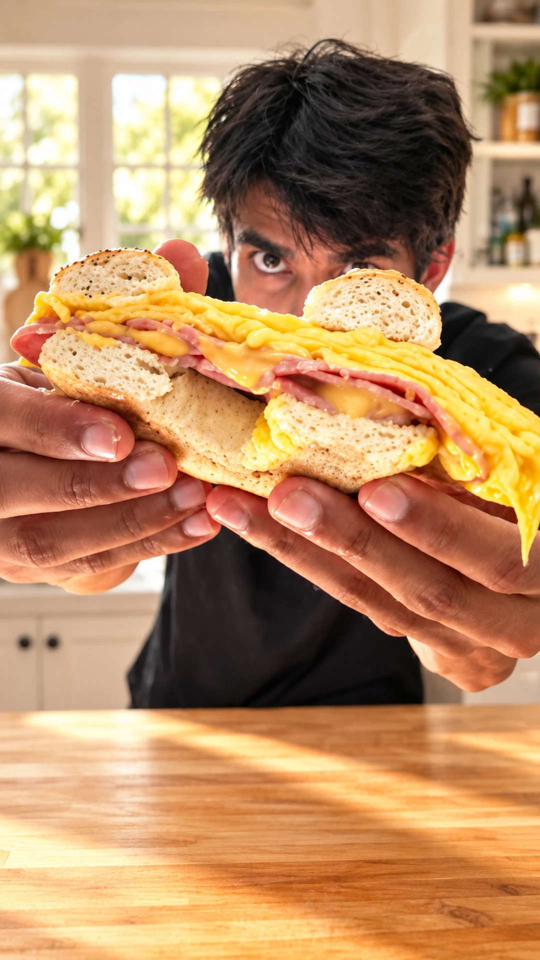 Ham, Egg & Cheese Protein Bagel