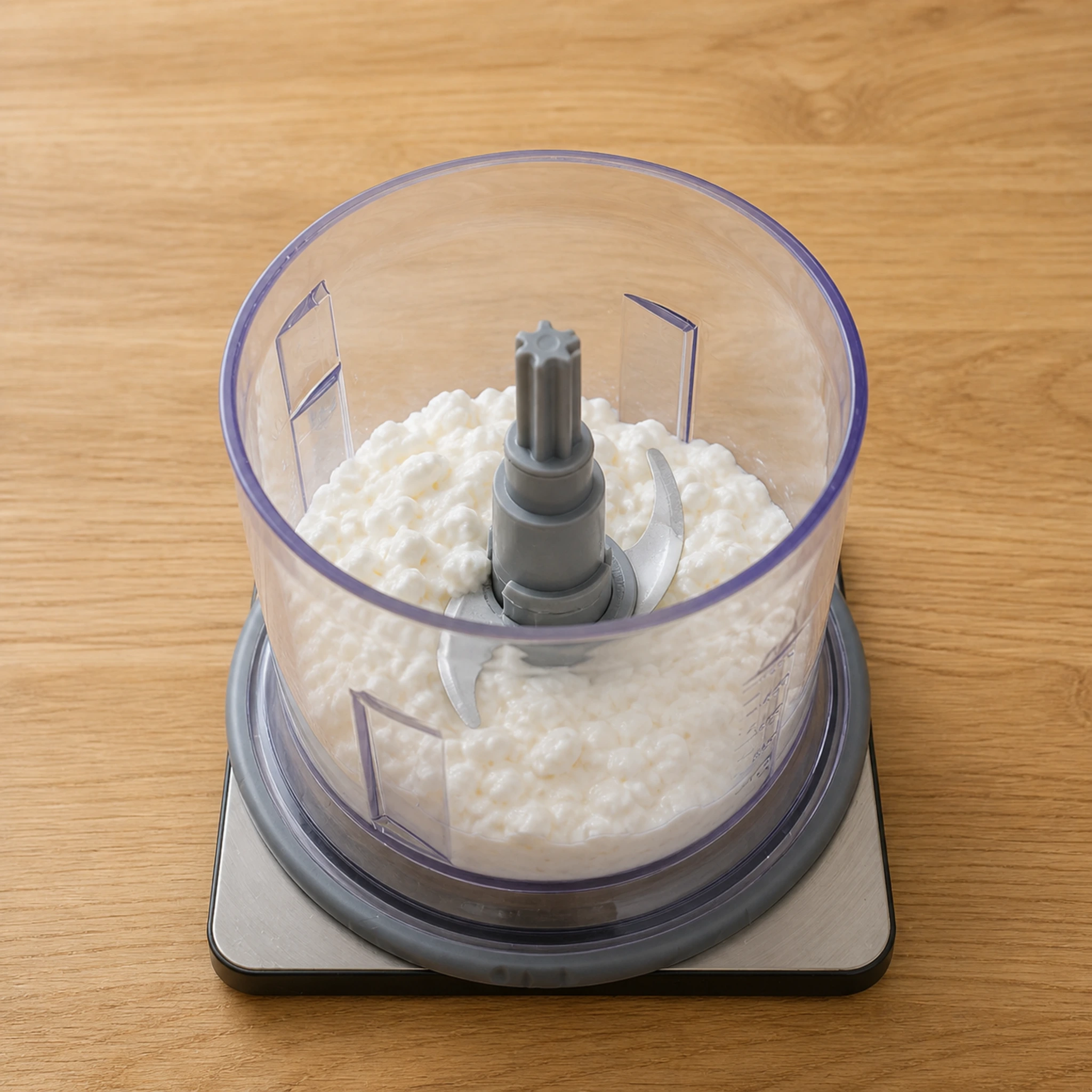 Step photo: add cottage cheese polished