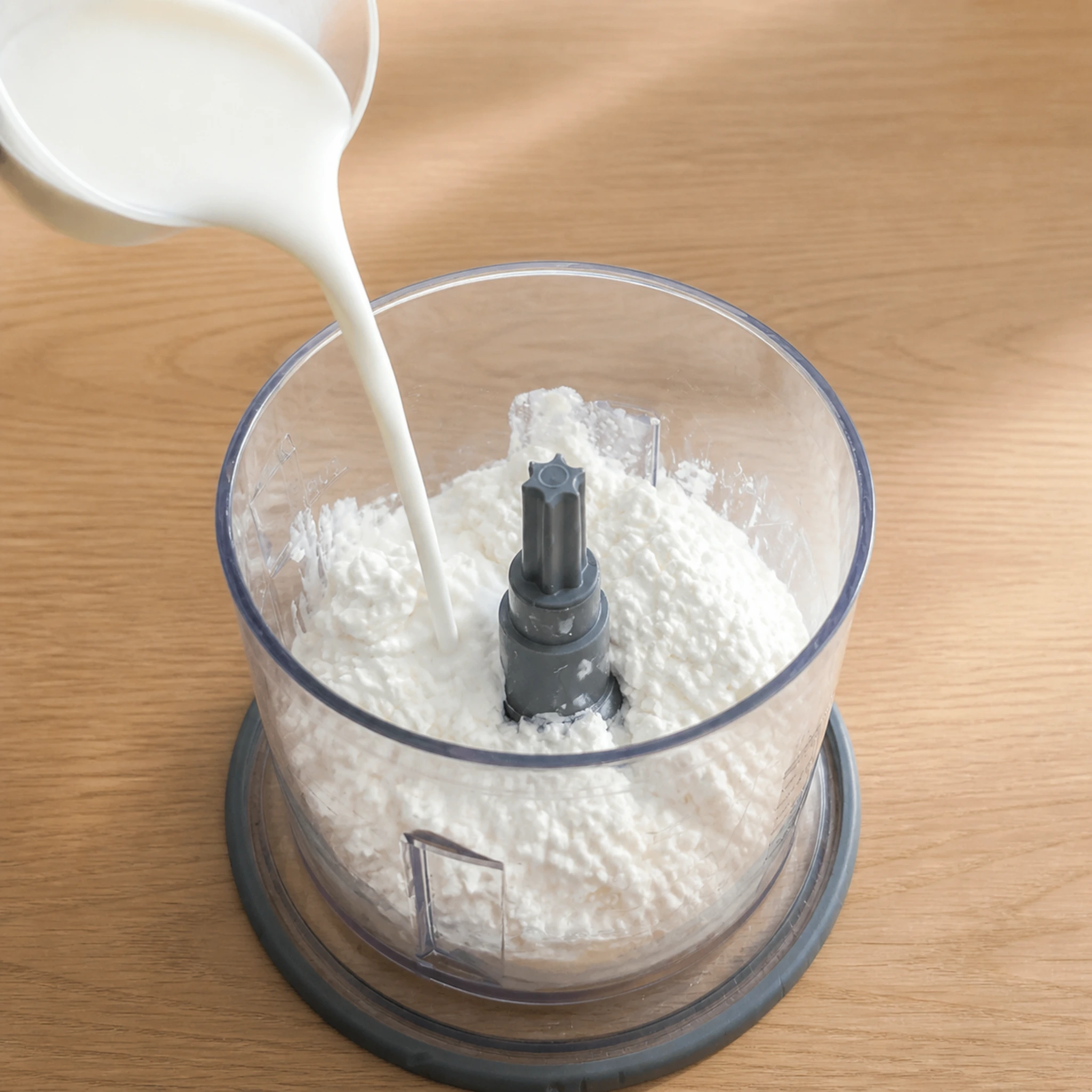 Step photo: add ultra filtered milk polished