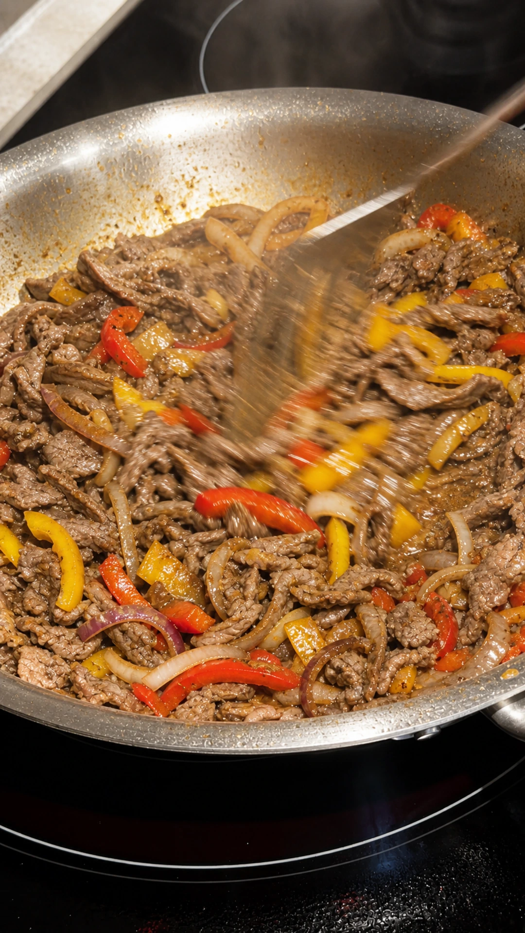 Step photo: one pan filling polished