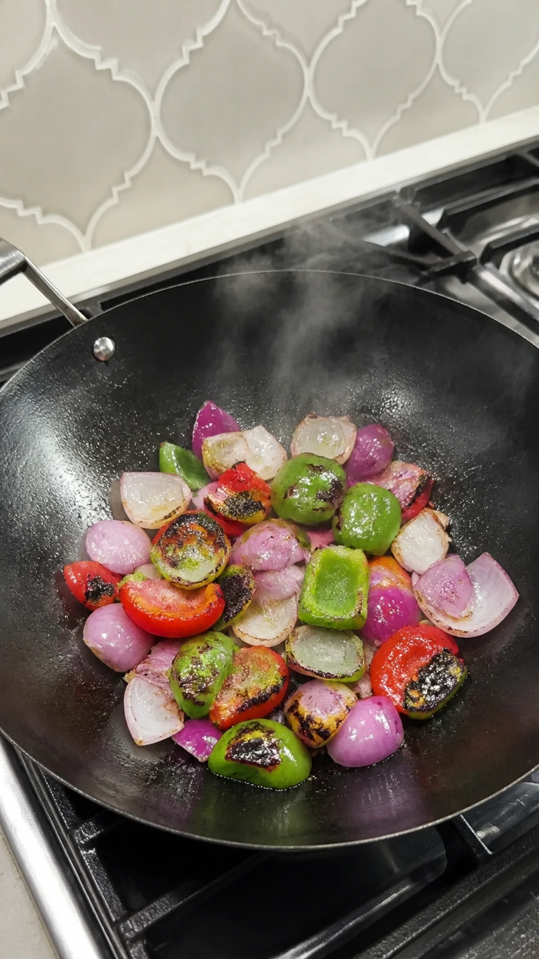 Step photo: char vegetables polished
