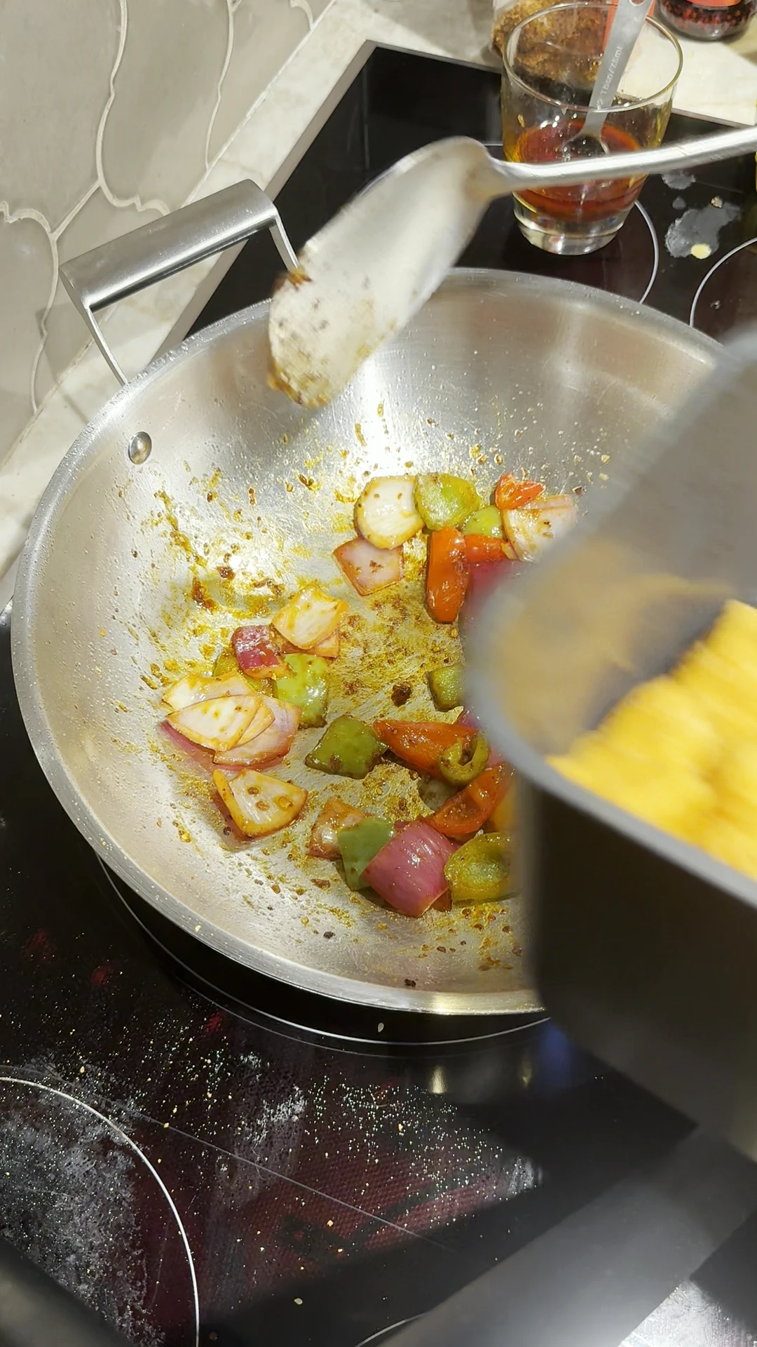 Step photo: add adult chicken