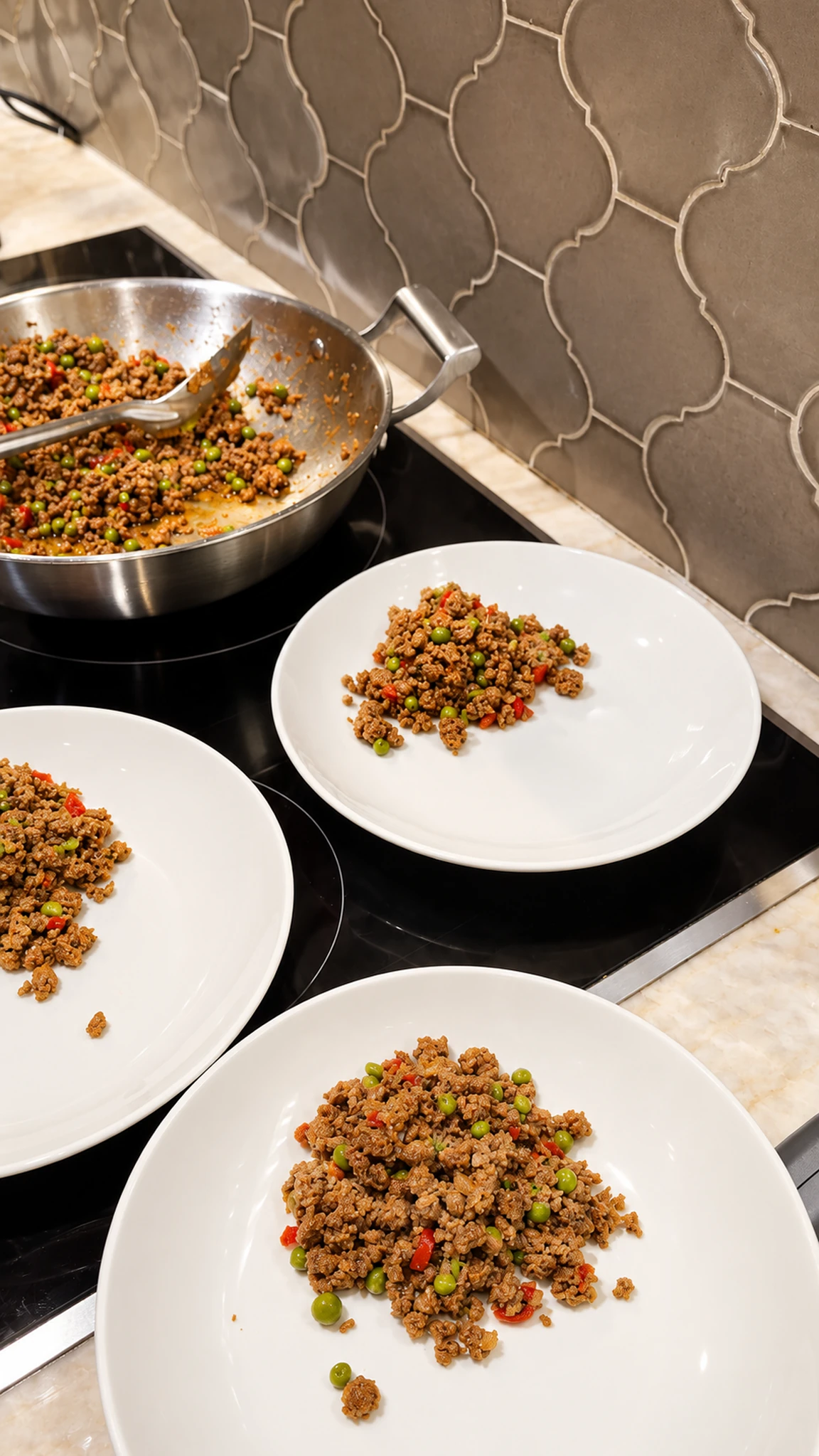 Ground Goat Keema Matar with Phulkas