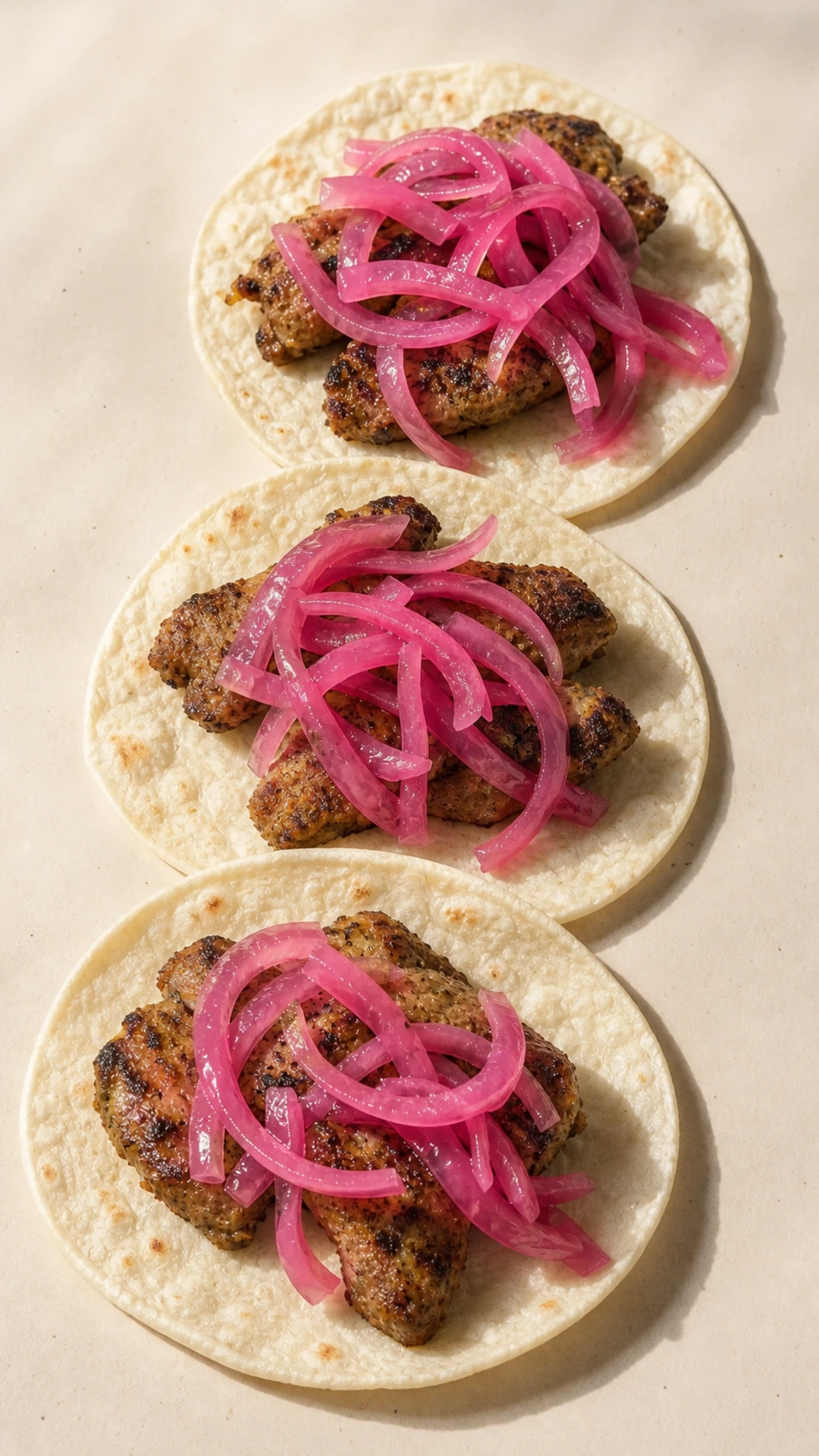 Step photo: pickled red onions polished