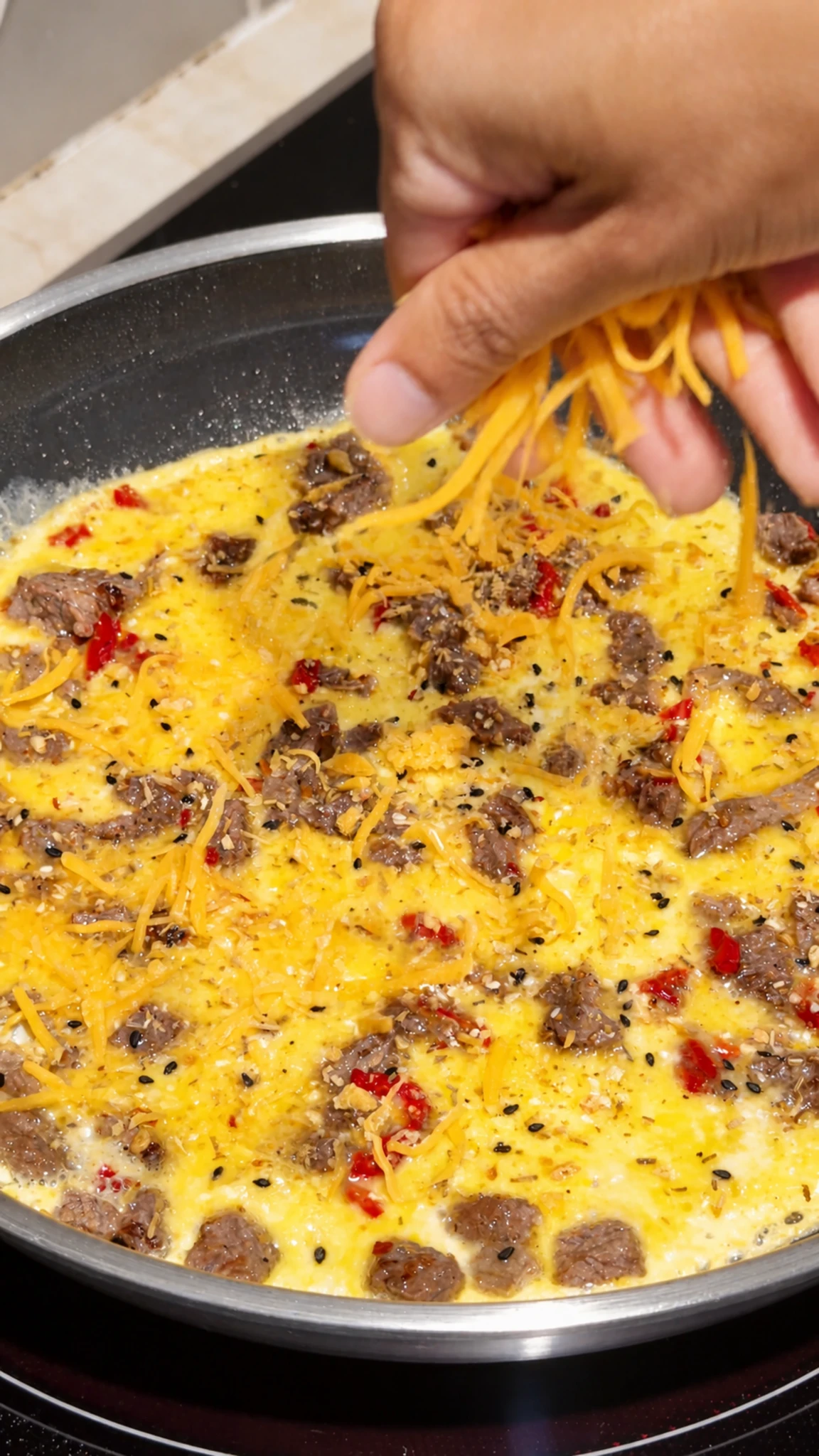 Step photo: fat free cheddar