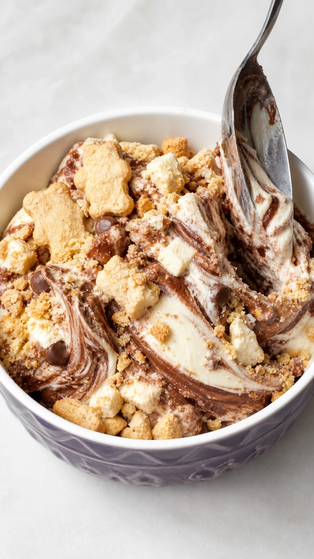 Marbled Stuffed Cheesecake Creami