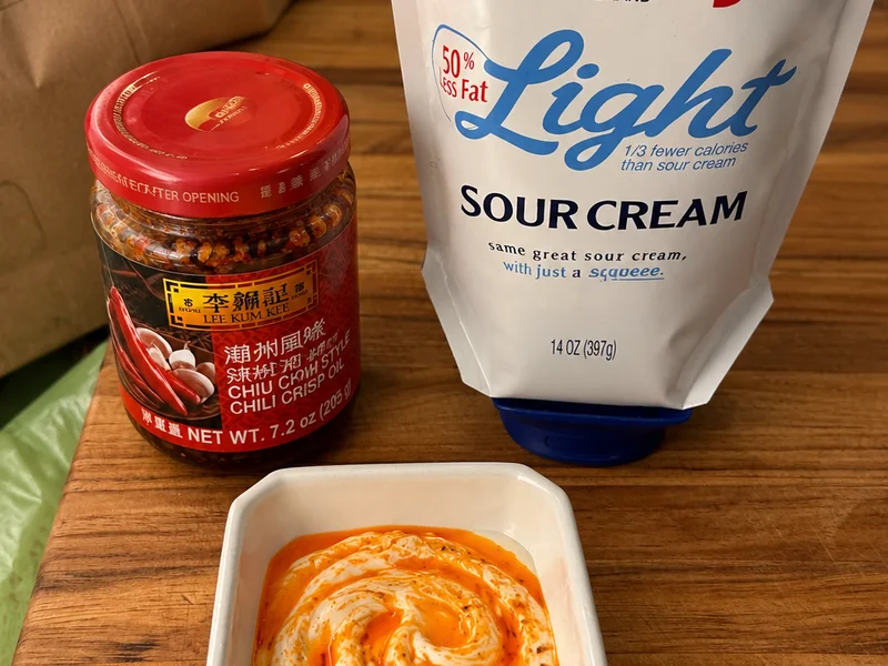 Chili Crisp Sour Cream
