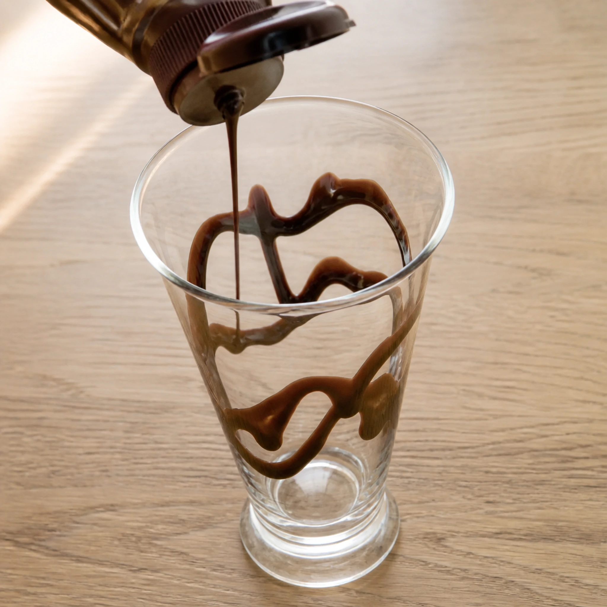 Step photo: chocolate swirl polished