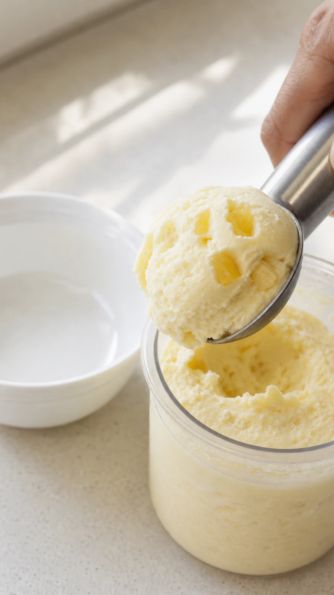 Step photo: scoop creami polished