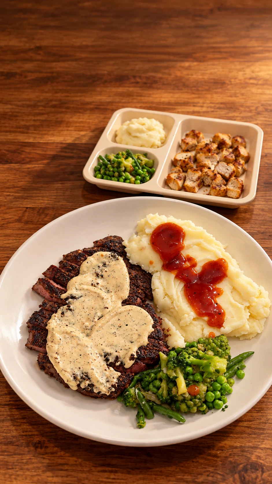 Ranch Steak, Greens + Mash — Family Dinner