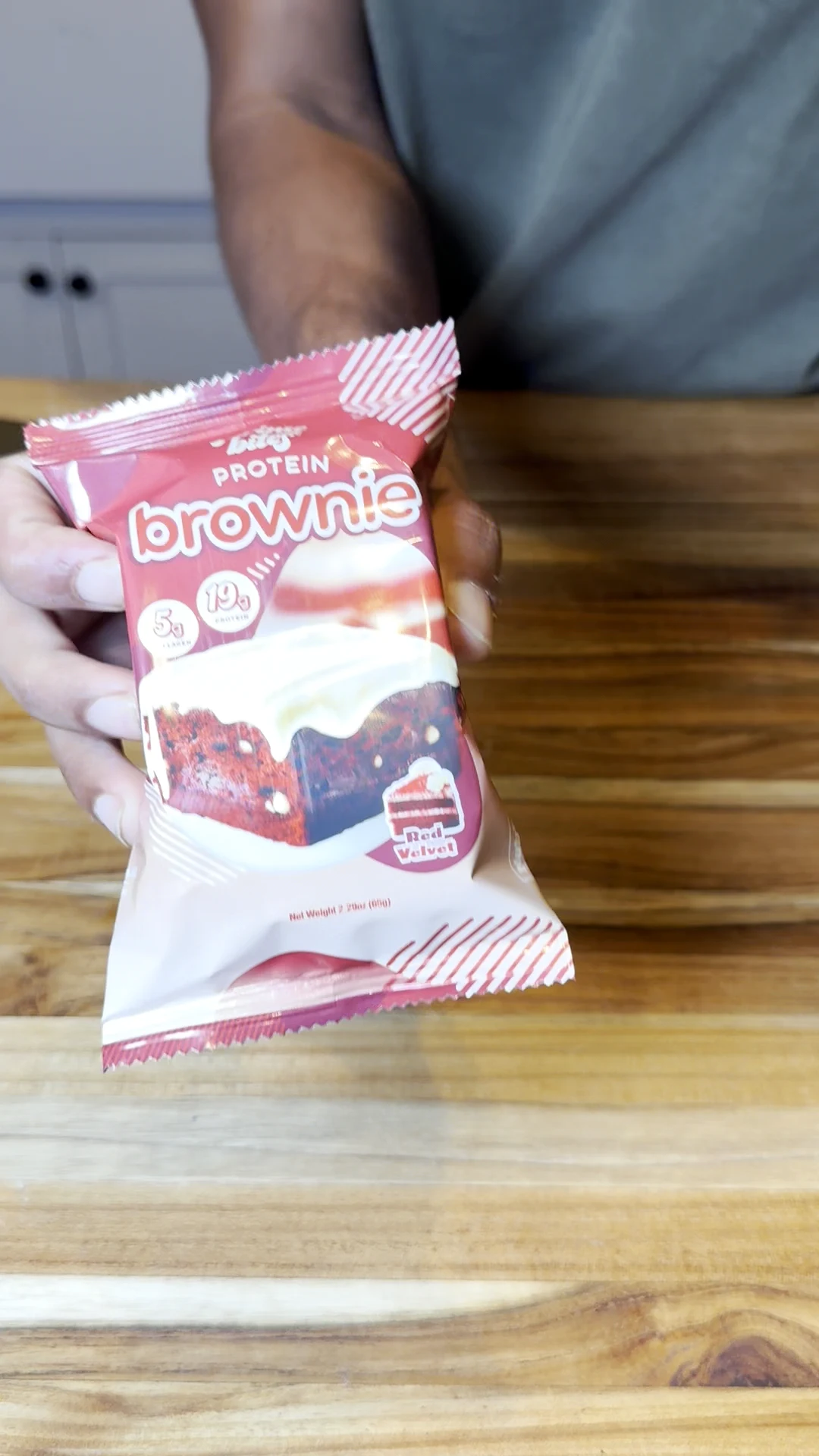 Red velvet protein brownie