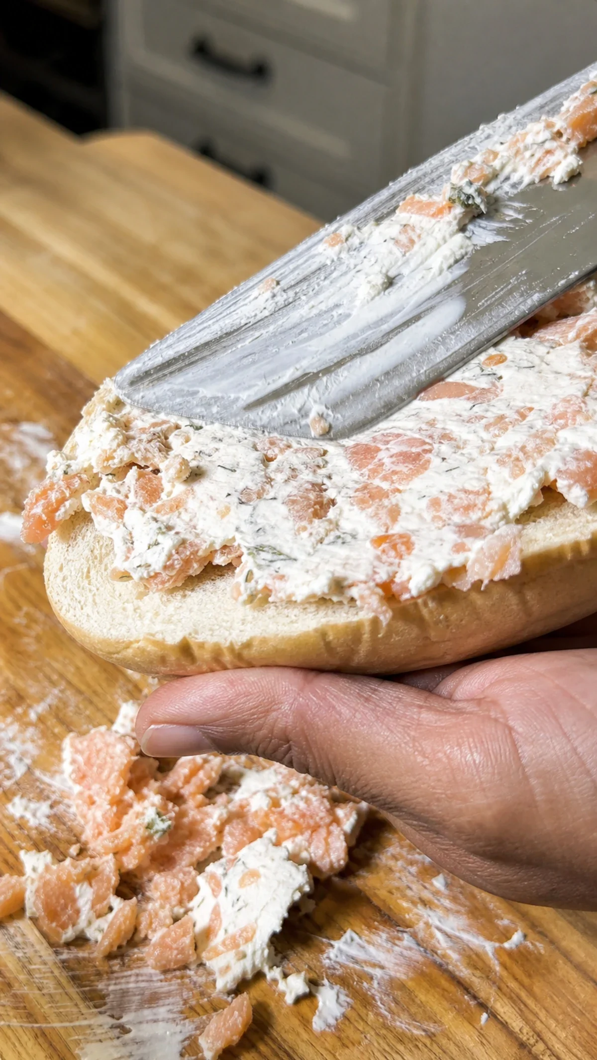 Salmon Cream Cheese Bagel