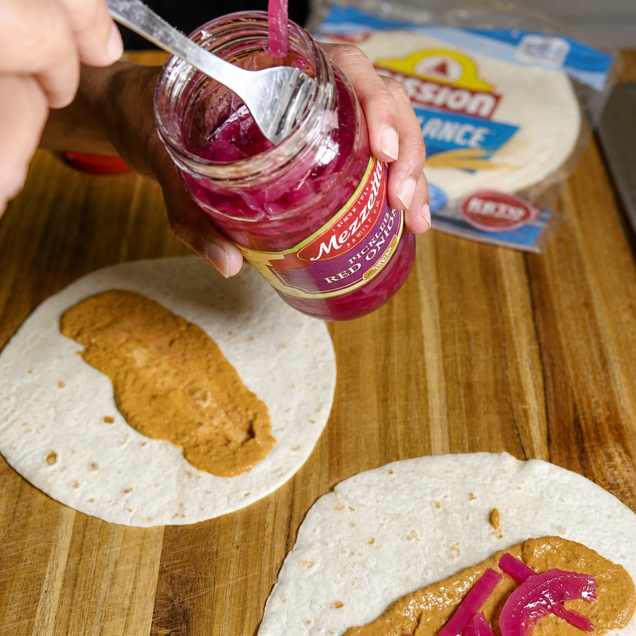 Step photo: add pickled onions polished