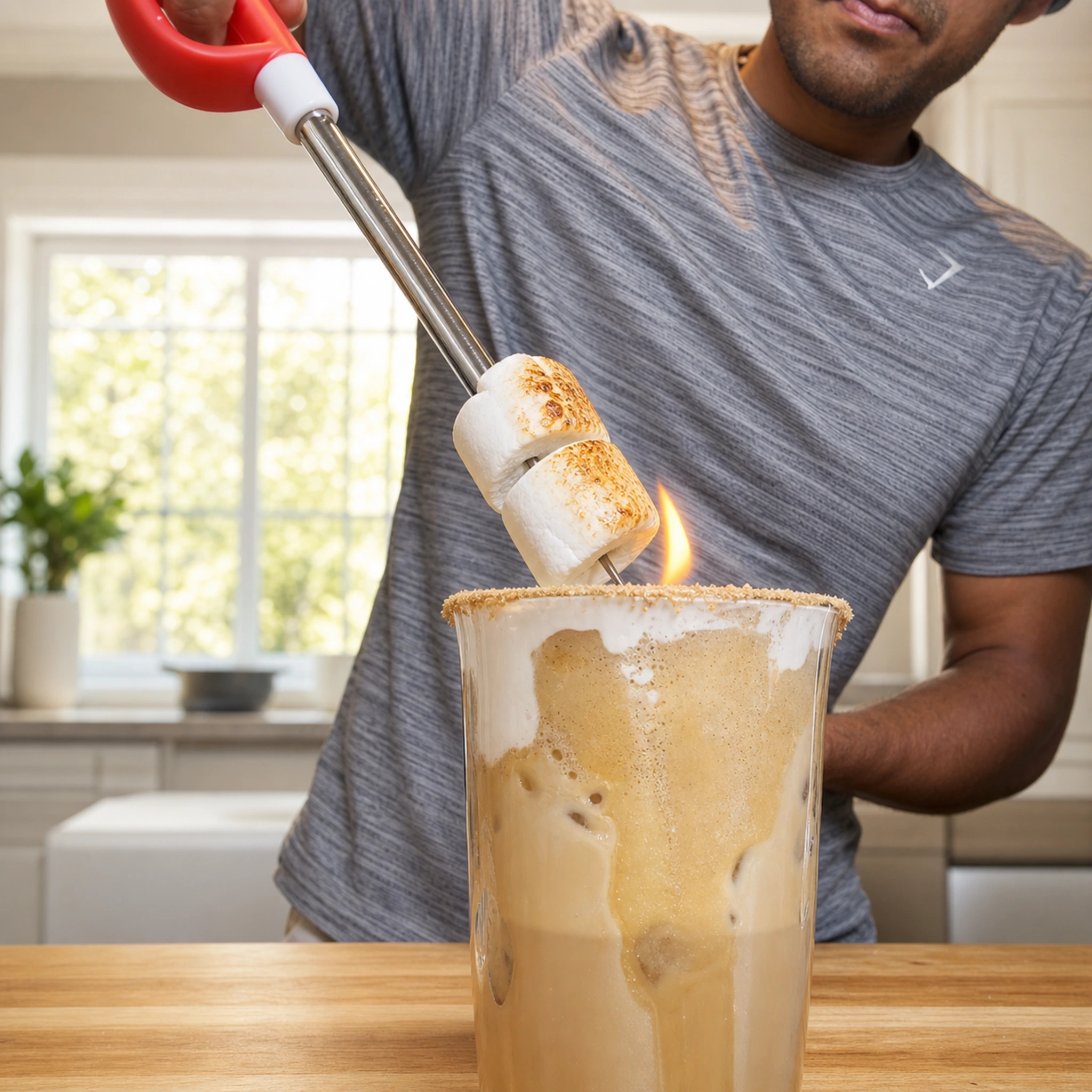 Step photo: toast marshmallows polished
