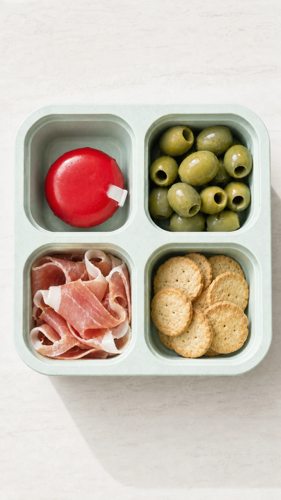 Split Plate Mediterranean Snack Box