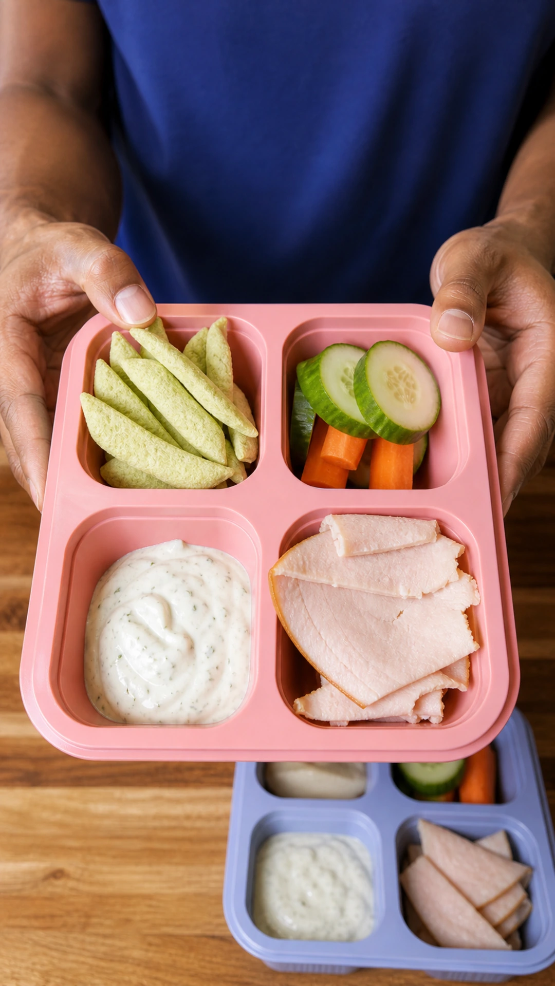 Split Plate Ranch Crunch Snack Box