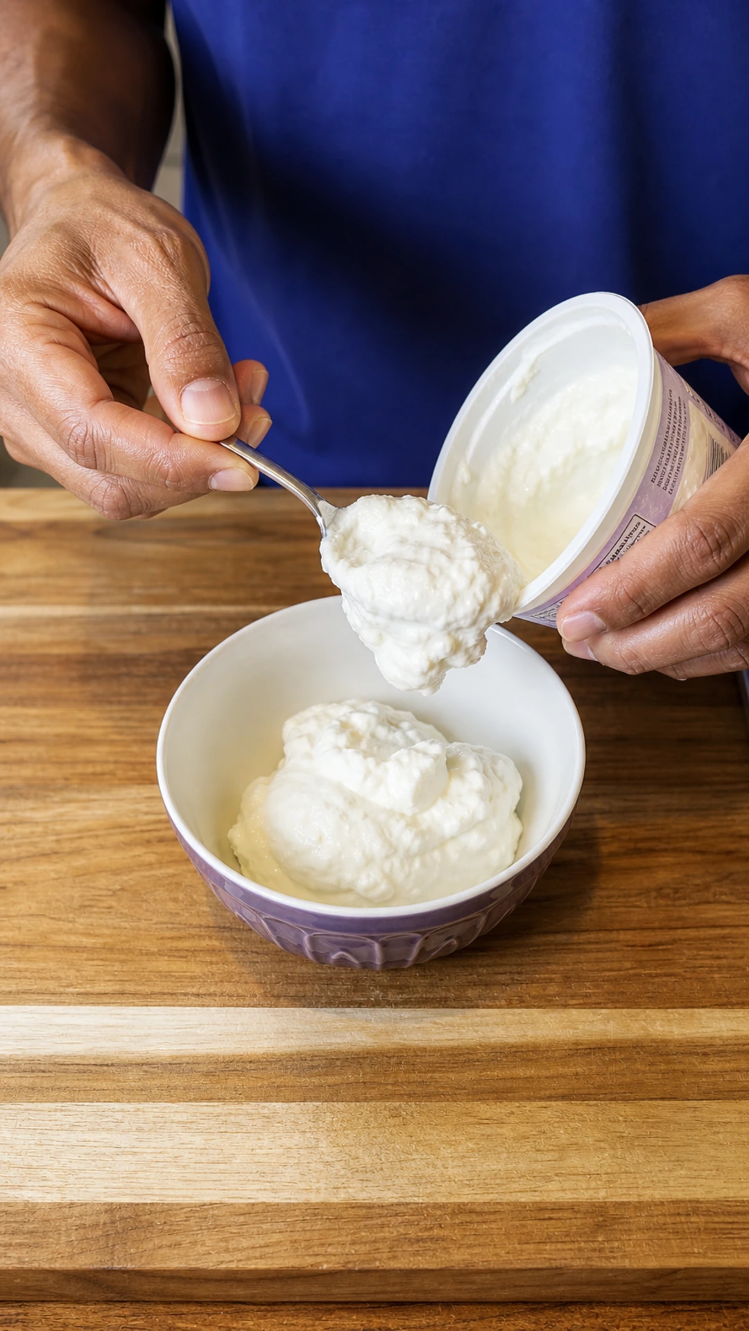 Step photo: add greek yogurt polished