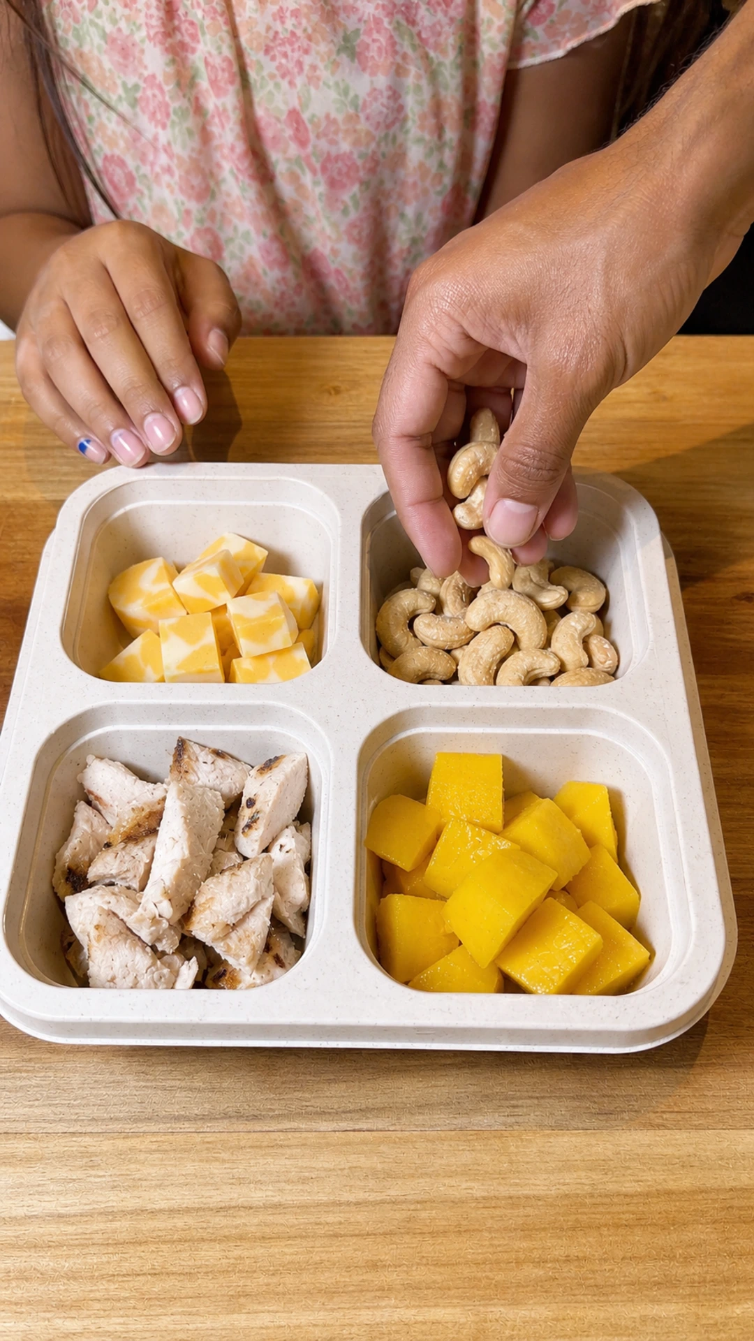 Step photo: add cashews polished
