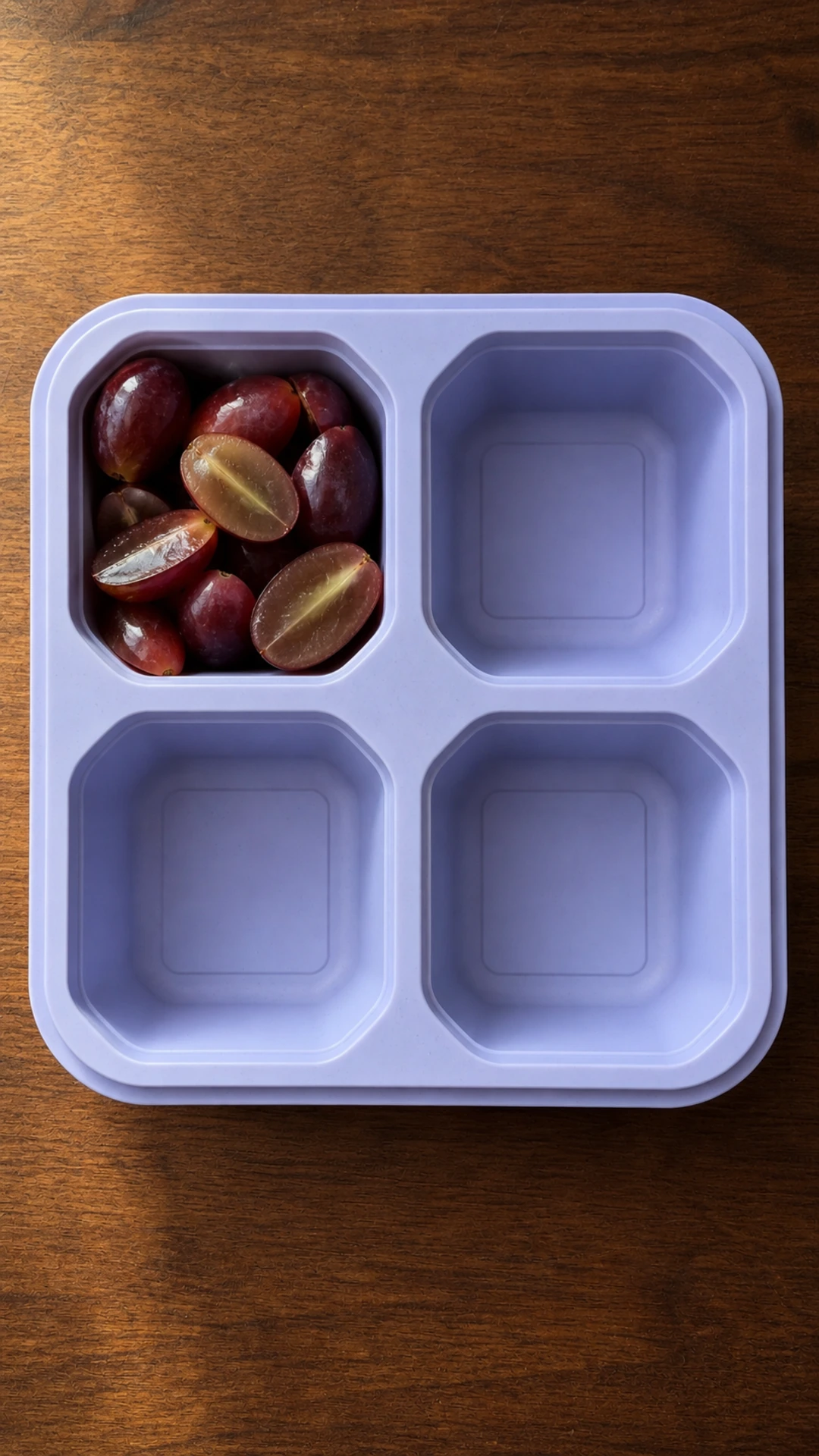 Step photo: add grapes polished