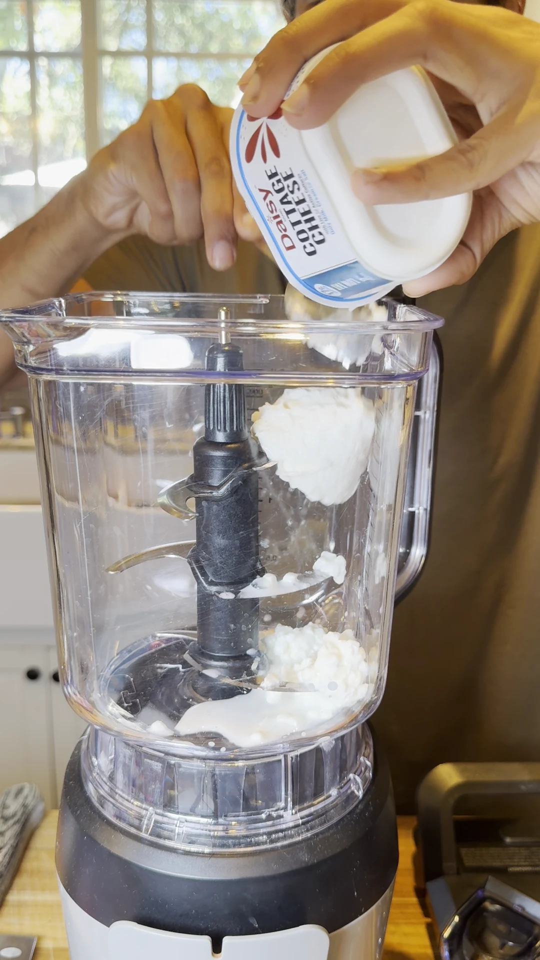 Step photo: add cottage cheese