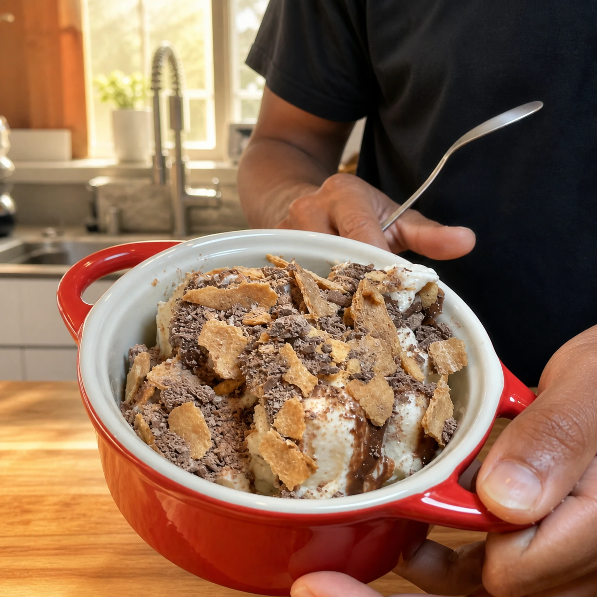 Vanilla Chocolate Gelato Cookie Creami